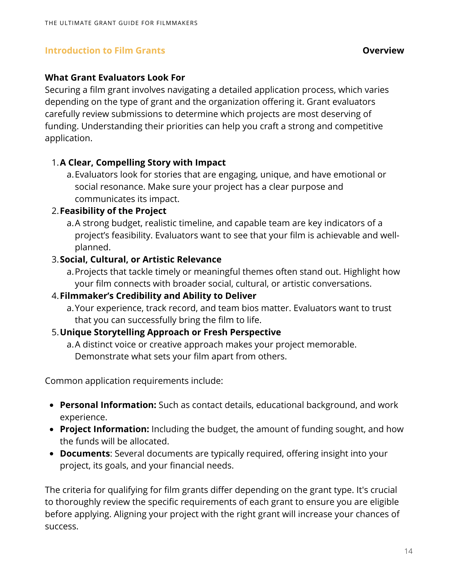 The Ultimate Grant Guide for Filmmakers Now!