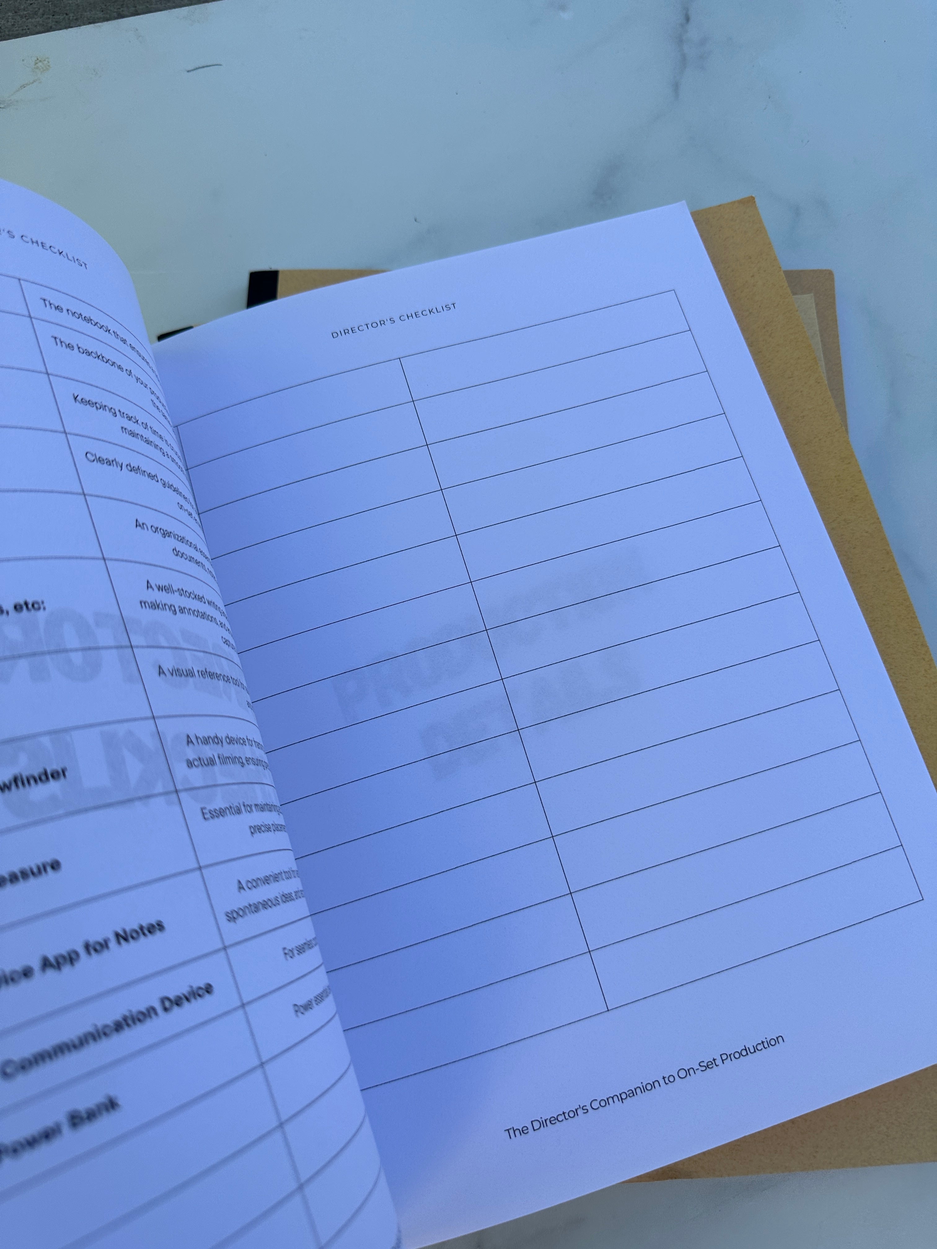 Where's My Directors's Notebook?